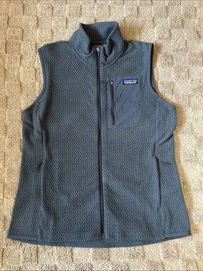 Patagonia R1 Air Fleece Vest Smolder Blue Workwear Women’s L